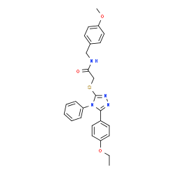 2-([5-(4-ETHOXYPHENYL)-4-PHENYL-4H-1,2,4-TRIAZOL-3-YL]SULFANYL)-N-(4-METHOXYBENZYL)ACETAMIDE picture