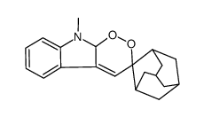 9'-methyl-9',9a'-dihydrospiro[adamantane-2,3'-[1,2]dioxino[3,4-b]indole] Structure