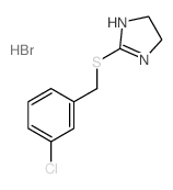 2-[(3-chlorophenyl)methylsulfanyl]-4,5-dihydro-1H-imidazole结构式