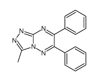 3-methyl-6,7-diphenyl-[1,2,4]triazolo[4,3-b][1,2,4]triazine结构式