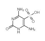 5-Pyrimidinesulfonic acid, 4, 6-diamino-2-hydroxy- structure