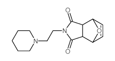 2-(2-piperidin-1-ylethyl)-3a,4,7,7a-tetrahydro-octahydro-1H-4,7-epoxyisoindole-1,3-dione Structure