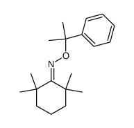 2,2,6,6-tetramethylcyclohexan-1-one O-(2-phenylpropan-2-yl) oxime结构式