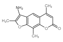 3-Amino-2,5,9-trimethyl-7H-furo(3,2-g)(1)benzopyran-7-one结构式