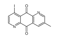 9-iodo-3-methylpyrido[2,3-g]quinoline-5,10-dione结构式