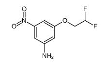 Benzenamine, 3-(2,2-difluoroethoxy)-5-nitro结构式