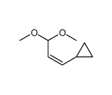 (3,3-Dimethoxy-propenyl)-cyclopropane Structure