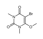 5-bromo-6-methoxy-1,3-dimethylpyrimidine-2,4-dione Structure