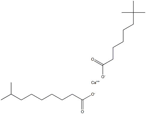 (isodecanoato-O)(neodecanoato-O)calcium structure