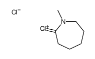 7-chloro-1-methyl-3,4,5,6-tetrahydro-2H-azepin-1-ium,chloride Structure