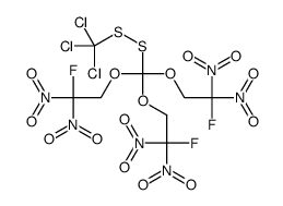 2-[bis(2-fluoro-2,2-dinitroethoxy)-(trichloromethyldisulfanyl)methoxy]-1-fluoro-1,1-dinitroethane结构式