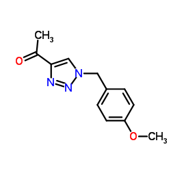 1-(4-甲氧基苯基)-1-氢-[1,2,3]三氮唑-4-乙酮结构式