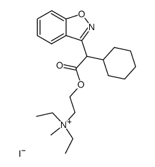 [2-(2-Benzo[d]isoxazol-3-yl-2-cyclohexyl-acetoxy)-ethyl]-diethyl-methyl-ammonium; iodide结构式