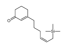 3-(6-trimethylsilylhex-4-enyl)cyclohex-2-en-1-one结构式