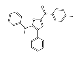 N-methyl-5-(4-methylphenyl)sulfinyl-N,3-diphenylfuran-2-amine结构式