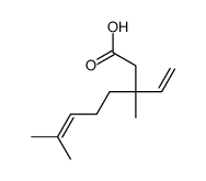 3-ethenyl-3,7-dimethyloct-6-enoic acid Structure