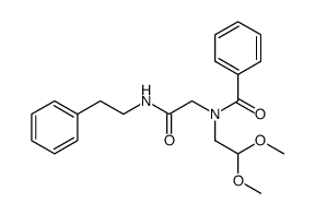 N-(2,2-dimethoxyethyl)-N-(2-oxo-2-(phenethylamino)ethyl)benzamide Structure