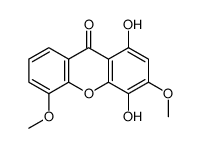 1,4-dihydroxy-3,5-dimethoxyxanthen-9-one结构式