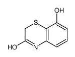 8-hydroxy-4H-1,4-benzothiazin-3-one结构式