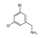 (3-bromo-5-chlorophenyl)methanamine structure