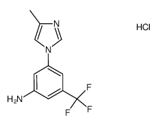 5-(4-methyl-1H-imidazol-1yl)-3-trifluoromethyl-phenylamine hydrochloride结构式