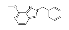 2-benzyl-7-methoxypyrazolo[3,4-c]pyridine结构式