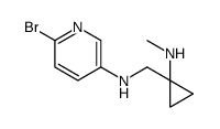 6-bromo-N-[[1-(methylamino)cyclopropyl]methyl]pyridin-3-amine结构式