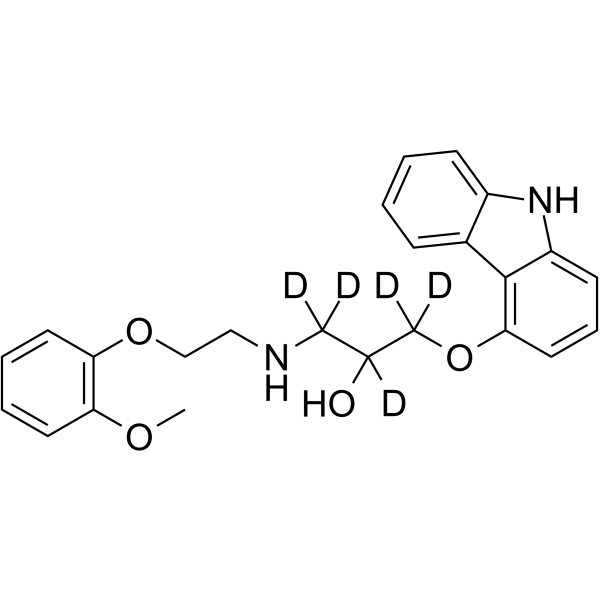 Carvedilol-d5 Structure