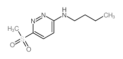 N-butyl-6-methylsulfonyl-pyridazin-3-amine Structure