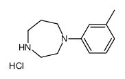 1-(3-Methylphenyl)-1,4-diazepane hydrochloride (1:1)结构式