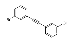 3-[2-(3-bromophenyl)ethynyl]phenol Structure