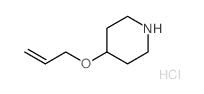 4-prop-2-enoxypiperidine,hydrochloride结构式