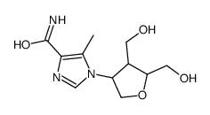 1-[4,5-bis(hydroxymethyl)oxolan-3-yl]-5-methylimidazole-4-carboxamide结构式