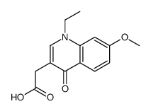 2-(1-ethyl-7-methoxy-4-oxoquinolin-3-yl)acetic acid Structure