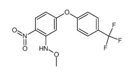 N-[2-nitro-5-(4-trifluoromethylphenoxy)phenyl]methoxyamine结构式