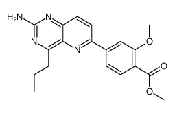 4-n-propyl-6-(3-methoxy-4-methoxycarbonylphenyl)pyrido[3,2-d]pyrimidin-2-ylamine结构式