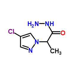 2-(4-CHLORO-PYRAZOL-1-YL)-PROPIONIC ACID HYDRAZIDE Structure