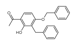 3-C-benzyl-4-benzyloxy-2-hydroxyacetophenone结构式