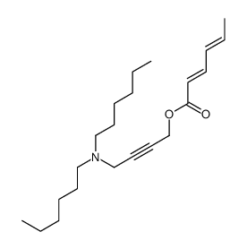 4-(dihexylamino)but-2-ynyl hexa-2,4-dienoate Structure