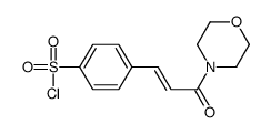 4-(3-morpholin-4-yl-3-oxoprop-1-enyl)benzenesulfonyl chloride Structure