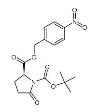 4-nitrobenzyl L-1-tert-butoxycarbonylpyroglutamate Structure