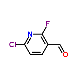 6-Chloro-2-fluoronicotinaldehyde Structure