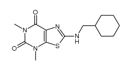 2-(cyclohexylmethyl-amino)-4,6-dimethyl-4H-thiazolo[5,4-d]pyrimidine-5,7-dione Structure