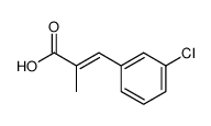 3-(3-chlorophenyl)-2-methylacrylic acid结构式