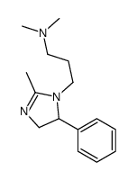 N,N-dimethyl-3-(2-methyl-5-phenyl-4,5-dihydroimidazol-1-yl)propan-1-amine结构式