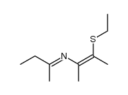 (2-ethylsulfanyl-1-methyl-propenyl)-sec-butyliden-amine Structure