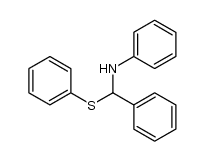 N-(α-phenylsulfanyl-benzyl)-aniline Structure