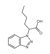 2-(1H-benzo[d][1,2,3]triazol-1-yl)hexanoic acid结构式