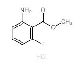 METHYL 2-AMINO-6-FLUOROBENZOATE HYDROCHLORIDE structure