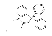 (Z)-(2-methoxyprop-1-en-1-yl)triphenylarsonium bromide Structure